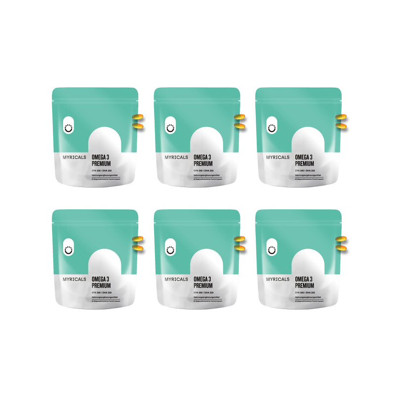 6 Monate - Omega 3 Premium