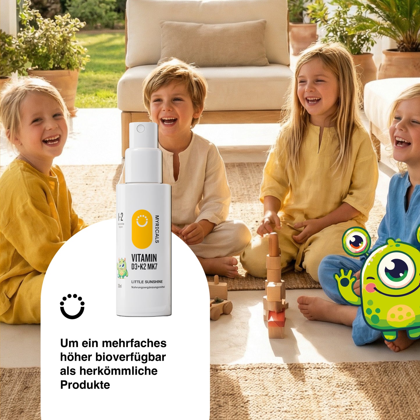 Little Sunshine - Vitamin D3+K2 Kinder