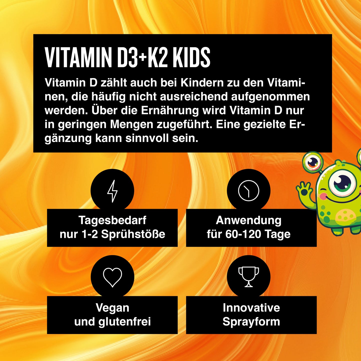 Little Sunshine - Vitamin D3+K2 Kinder