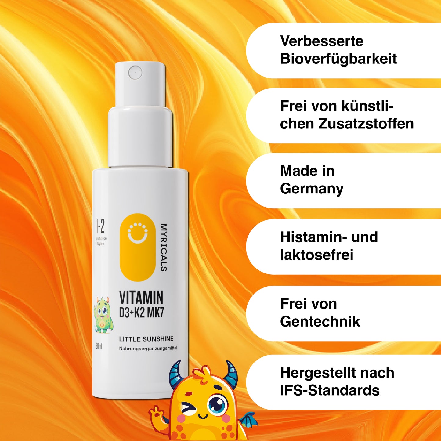 Little Sunshine - Vitamin D3+K2 Kinder